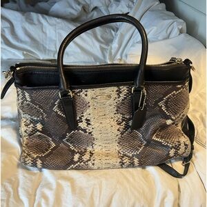 Coach Snake skin bag- gently used- smoke free home